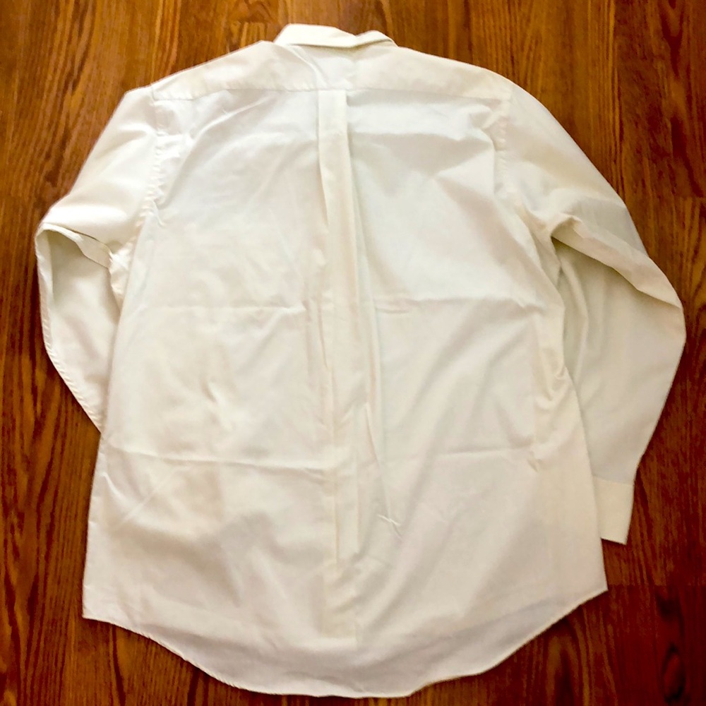 Men's light tan button down Shirt size large - Picture 8 of 9